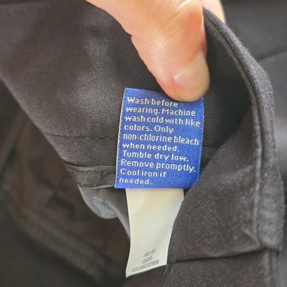 Apt 9 Torie Straight Mid Rise Women's Size 8 Long Black Pants - Picture 10 of 10